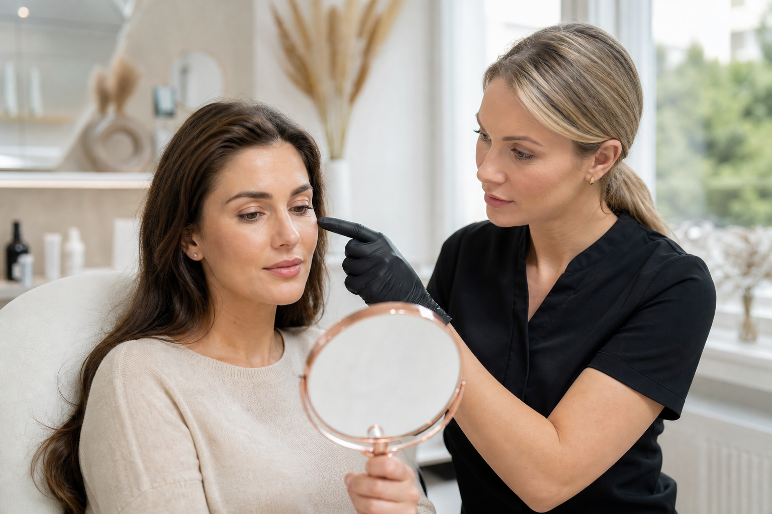 Beratung zu natürlichem Lidstrich Permanent Make-up in Berlin
