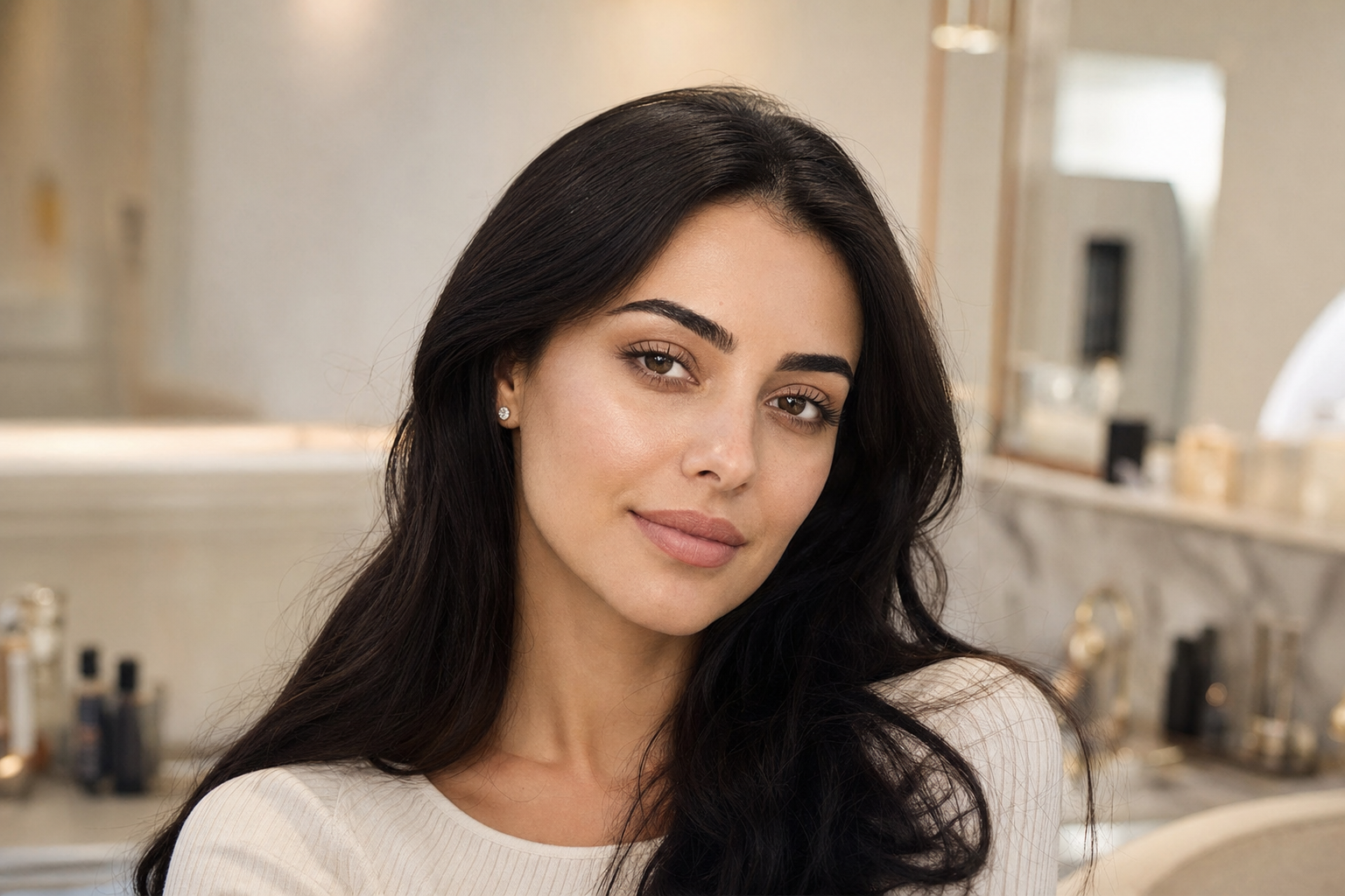 Permanent Make-up Augenbrauen bei dunklem Haar in Berlin: weich statt dominant