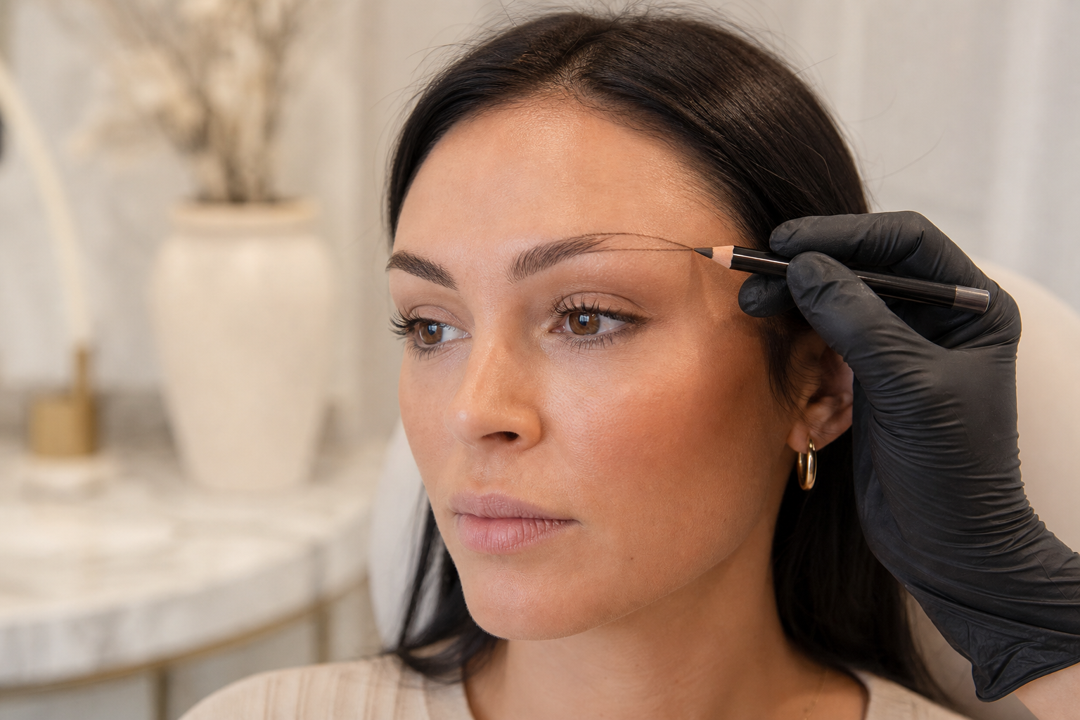 Permanent Make-up Augenbrauen bei fehlendem Brauenende