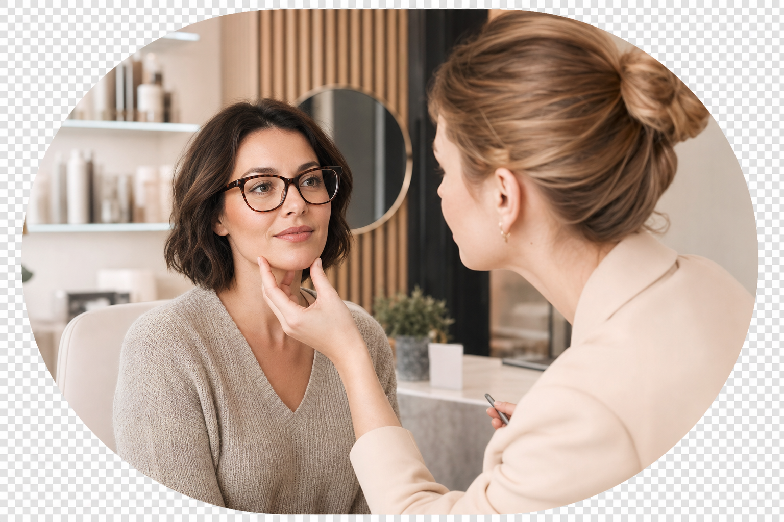 Beratung zu Permanent Make-up Augenbrauen für Brillenträger in Berlin