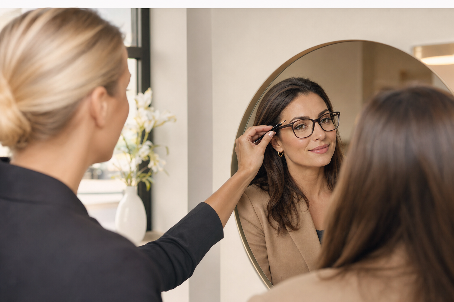 Permanent Make-up Augenbrauen für Brillenträgerinnen in Berlin
