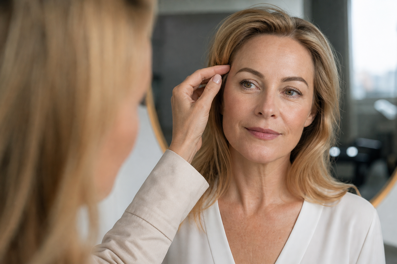 Permanent Make-up Korrektur wenn alte Augenbrauen zu dunkel wirken in einem hochwertigen Berliner Beauty-Studio