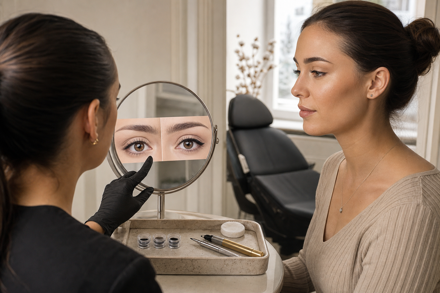 Wimpernkranzverdichtung oder Lidstrich: Unterschied natürlich erklärt in einem eleganten Berliner Beauty-Studio